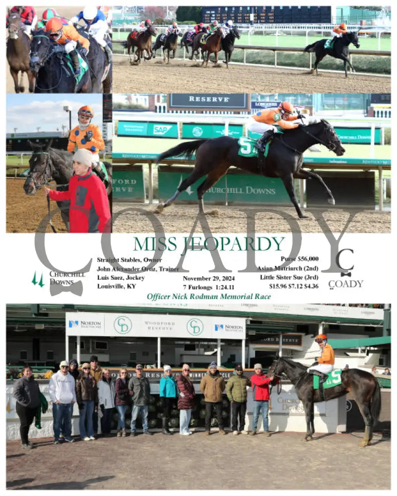 Miss Jeopardy - 11-29-24 R03 Cd Churchill Downs
