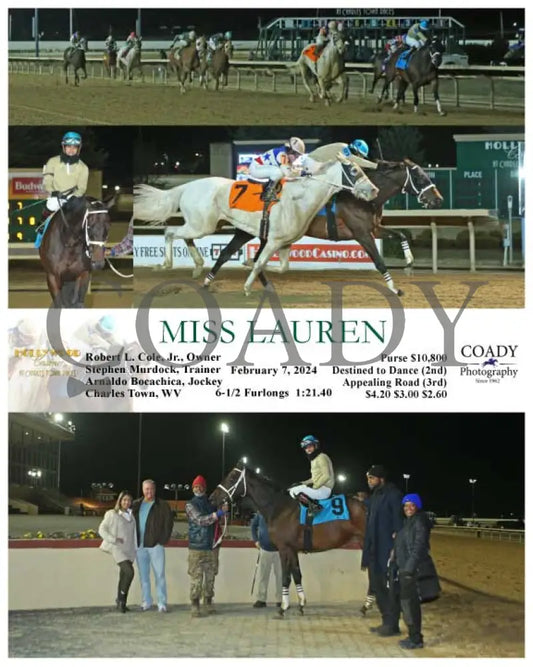 Miss Lauren - 02-07-24 R05 Ct Hollywood Casino At Charles Town Races