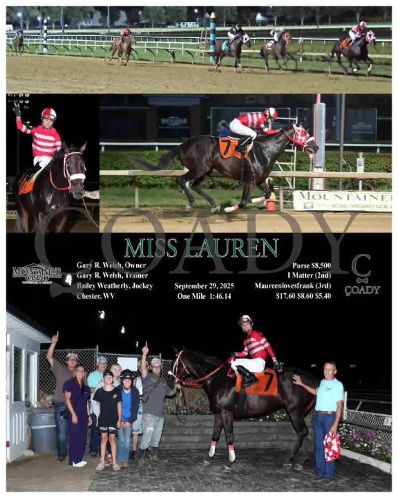 MISS LAUREN - 09-29-25 - R04 - MNR Mountaineer Park