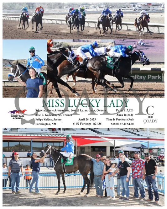 MISS LUCKY LADY - 04-26-25 - R10 - SRP SunRay Park