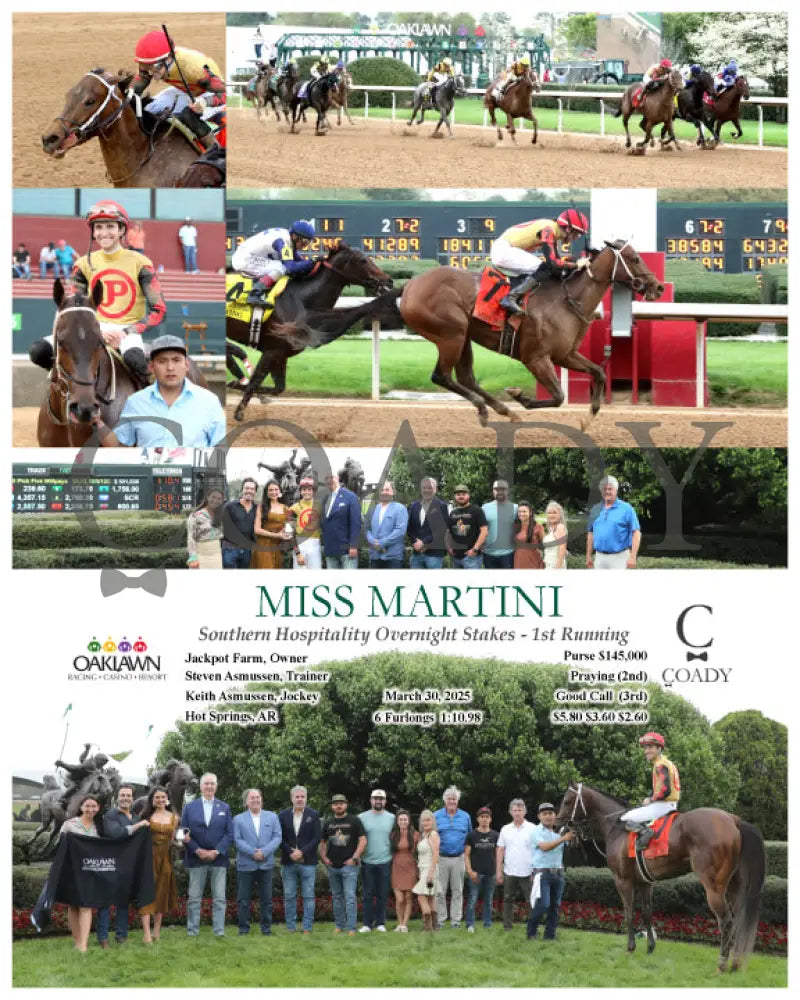 MISS MARTINI - 03-30-25 - R09 - OP Oaklawn Park