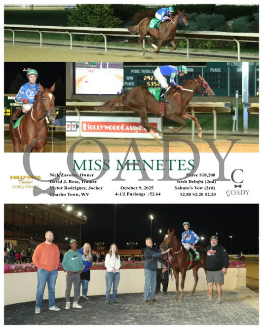 MISS MENETES - 100925 - Race 01 - CT - Coady Media - Kurtis Coady Photography