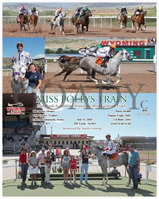 MISS POLLYS TRAIN - Ron Cook Accredited Wyoming Bred Futurity Trials - 07-11-25 - R04 - WYO Wyoming Downs