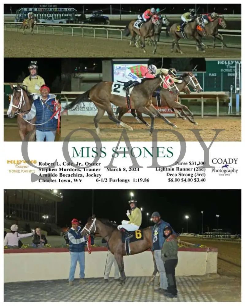 Miss Stones - 03 - 08 - 24 R04 Ct Hollywood Casino At Charles Town Races