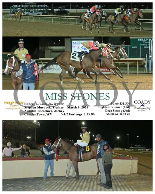 Miss Stones - 03 - 08 - 24 R04 Ct Hollywood Casino At Charles Town Races