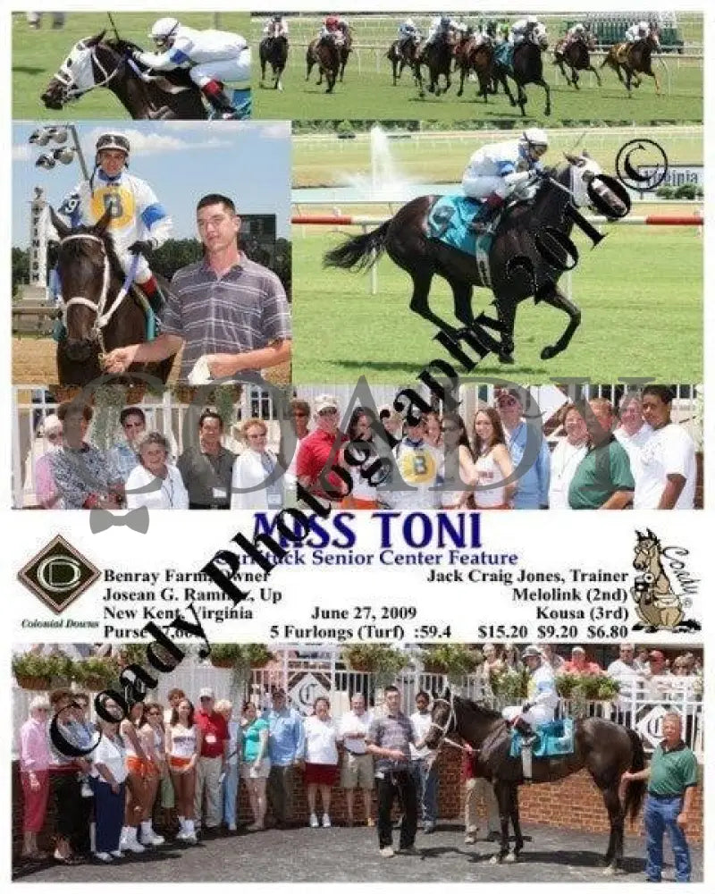 Miss Toni - Currituck Senior Center Feature Colonial Downs