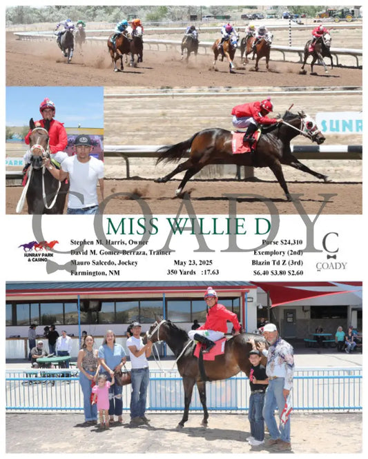 MISS WILLIE D - 05-23-25 - R01 - SRP SunRay Park