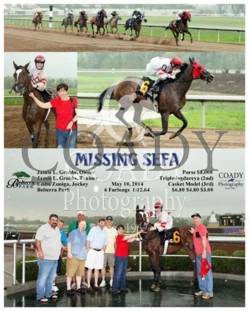 Missing Sefa - 051014 Race 04 Btp Belterra Park