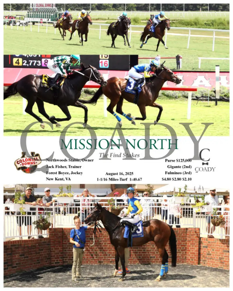 MISSION NORTH - The Find Stakes - 08-16-25 - R05 - CNL Colonial Downs