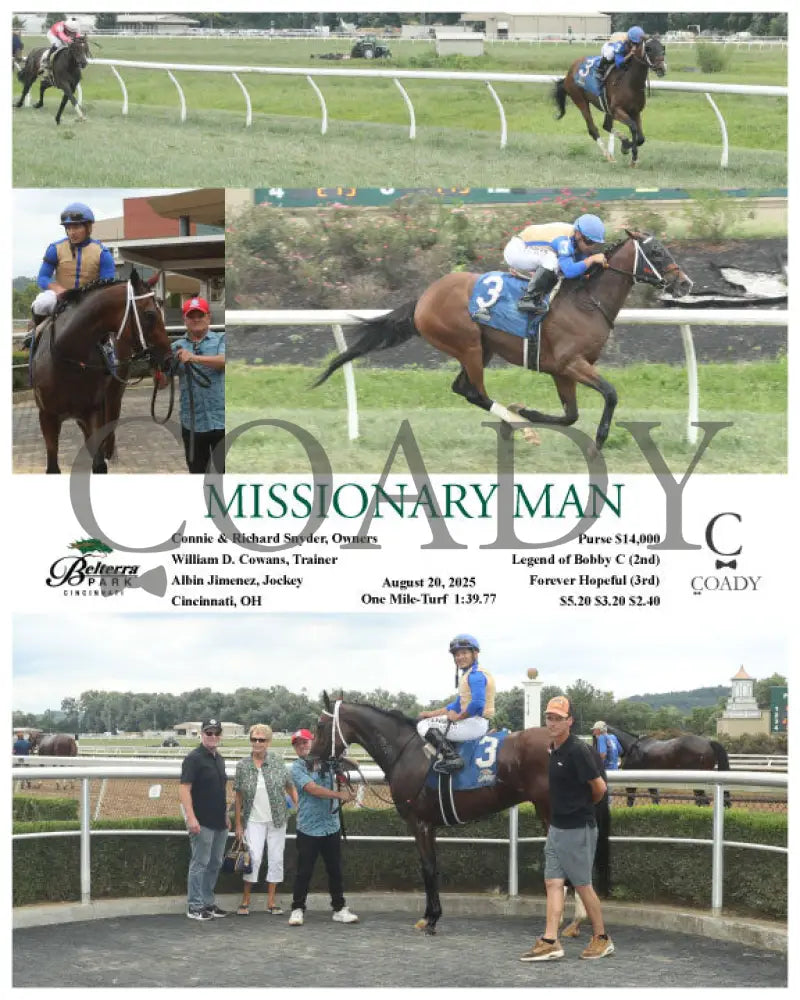 MISSIONARY MAN 082025 Race 05 BTP Presque Isle Downs
