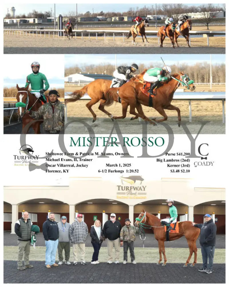 MISTER ROSSO - 030125 - Race 01 - TP Turfway Park