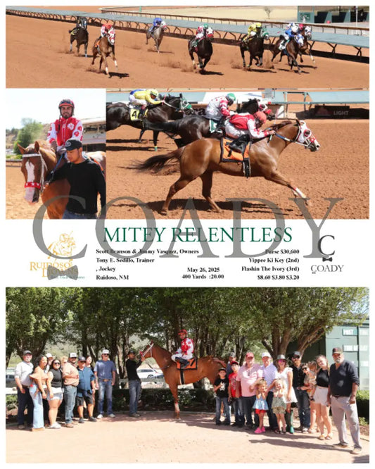 MITEY RELENTLESS - 05-26-25 - R08 - RUI Ruidoso Downs