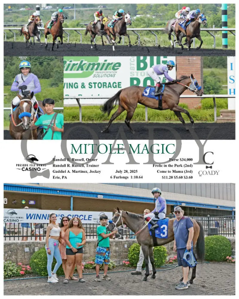 MITOLE MAGIC - 07-28-25 - R05 - PID Presque Isle Downs