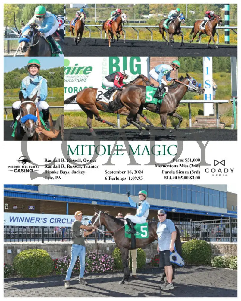 Mitole Magic - 09-16-24 R03 Pid Presque Isle Downs