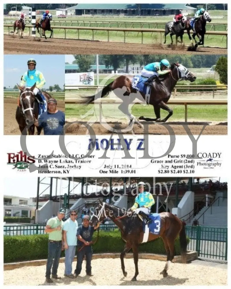 Molly Z - 071114 Race 03 Elp Ellis Park