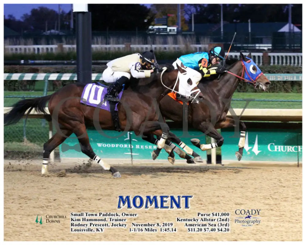 Moment - 11-08-19 R10 Cd Action Churchill Downs