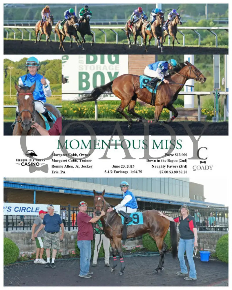 MOMENTOUS MISS - 06-23-25 - R08 - PID Presque Isle Downs