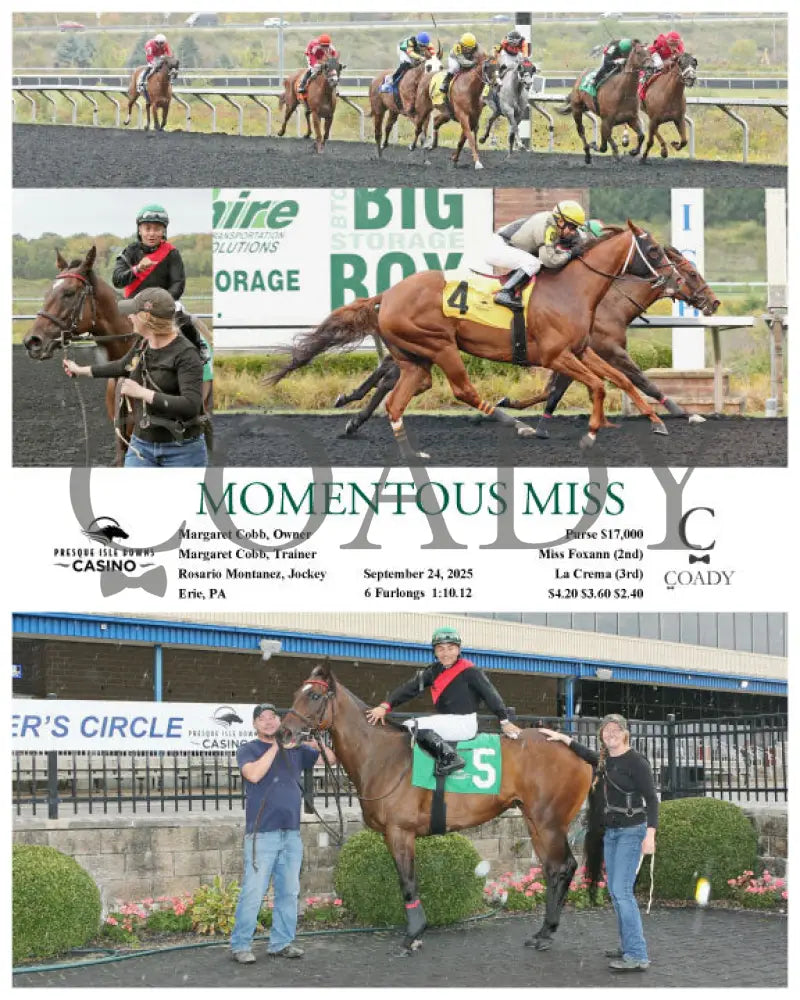 MOMENTOUS MISS - 09-24-25 - R01 - PID Presque Isle Downs