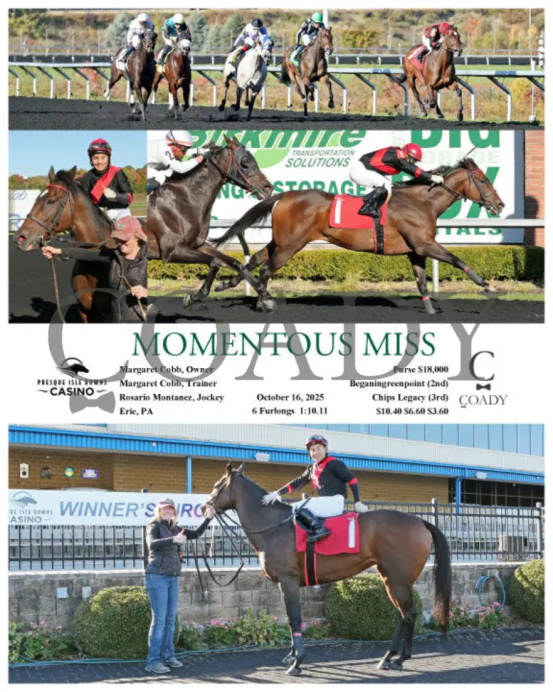 MOMENTOUS MISS - 10-16-25 - R02 - PID Presque Isle Downs