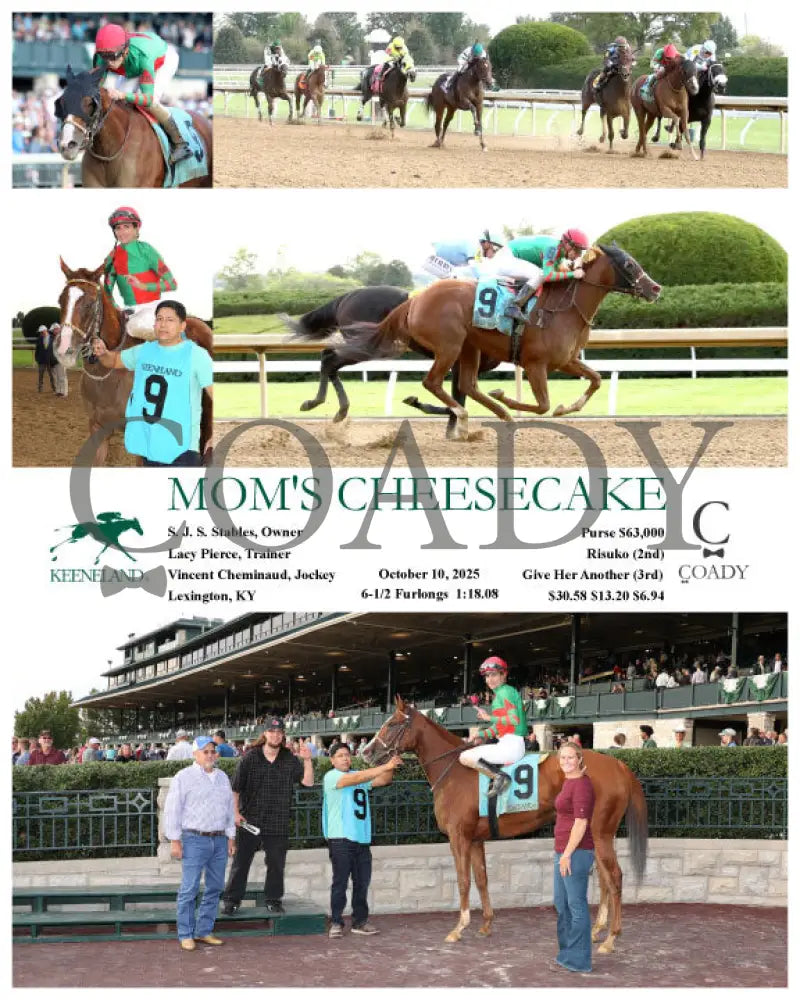 MOM’S CHEESECAKE - 101025 - Race 10 - KEE Keeneland