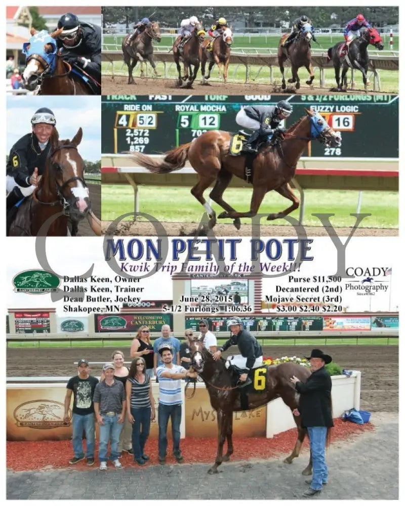 Mon Petit Pote - 062815 Race 04 Cby Canterbury Park