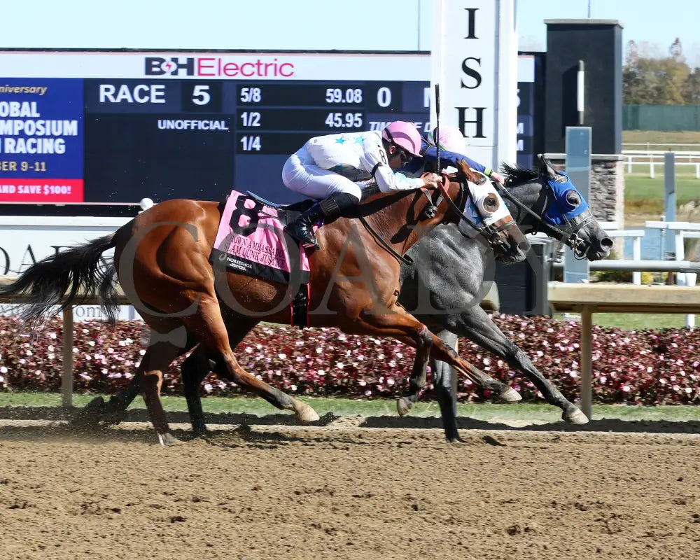Mondavila - Crown Ambassador 26Th Running 10-26-24 R05 Horseshoe Indiana Finish 01 Sammantha Pagels