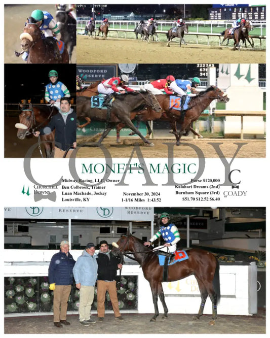 Monet’s Magic - 11-30-24 R12 Cd Churchill Downs