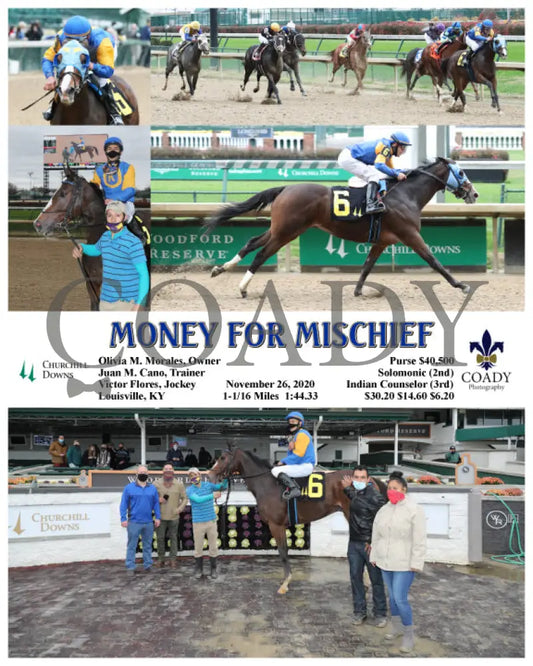 Money For Mischief - 11-26-20 R06 Cd Churchill Downs