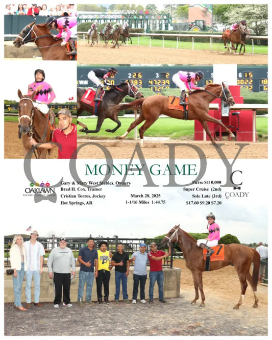 MONEY GAME - 032825 - Race 09 - OP Oaklawn Park