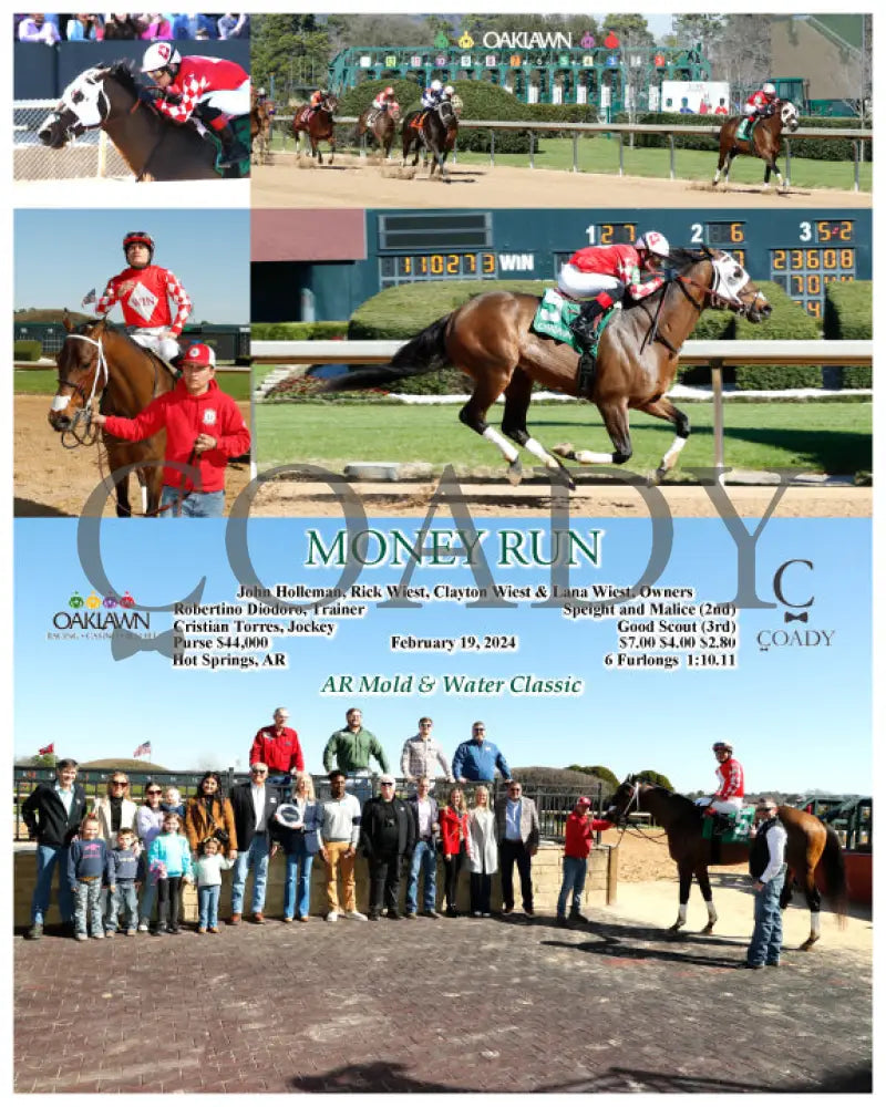 Money Run - 02-19-24 R04 Op Oaklawn Park