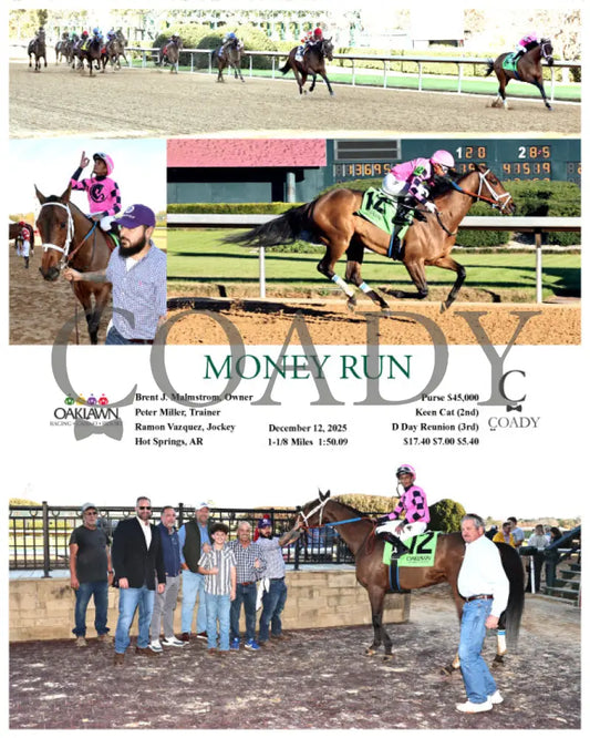 MONEY RUN - 121225 - Race 06 - OP Oaklawn Park