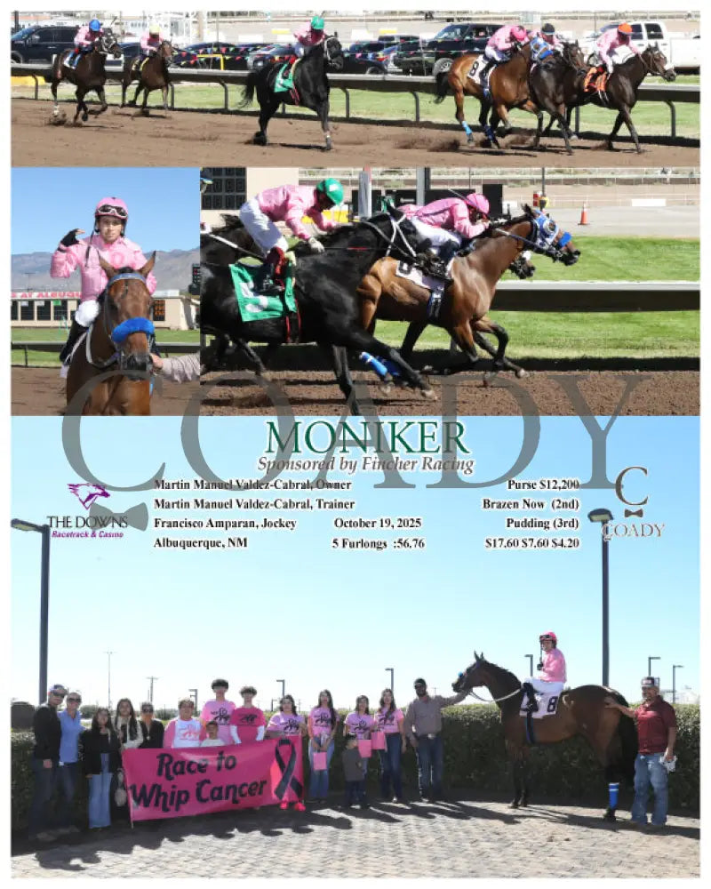 MONIKER - Sponsored by Fincher Racing - 10-19-25 - R01 - ALB Downs at Albuquerque