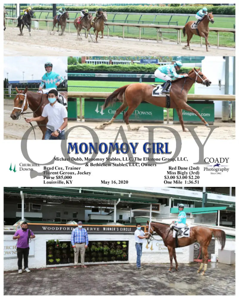 Monomoy Girl - 05-16-20 R04 Cd Churchill Downs