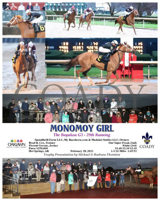 Monomoy Girl - The Bayakoa G3 29Th Running 02-28-21 R09 Op Oaklawn Park