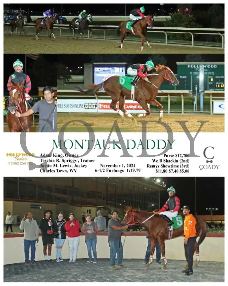 Montauk Daddy - 11-01-24 R08 Ct Hollywood Casino At Charles Town Races