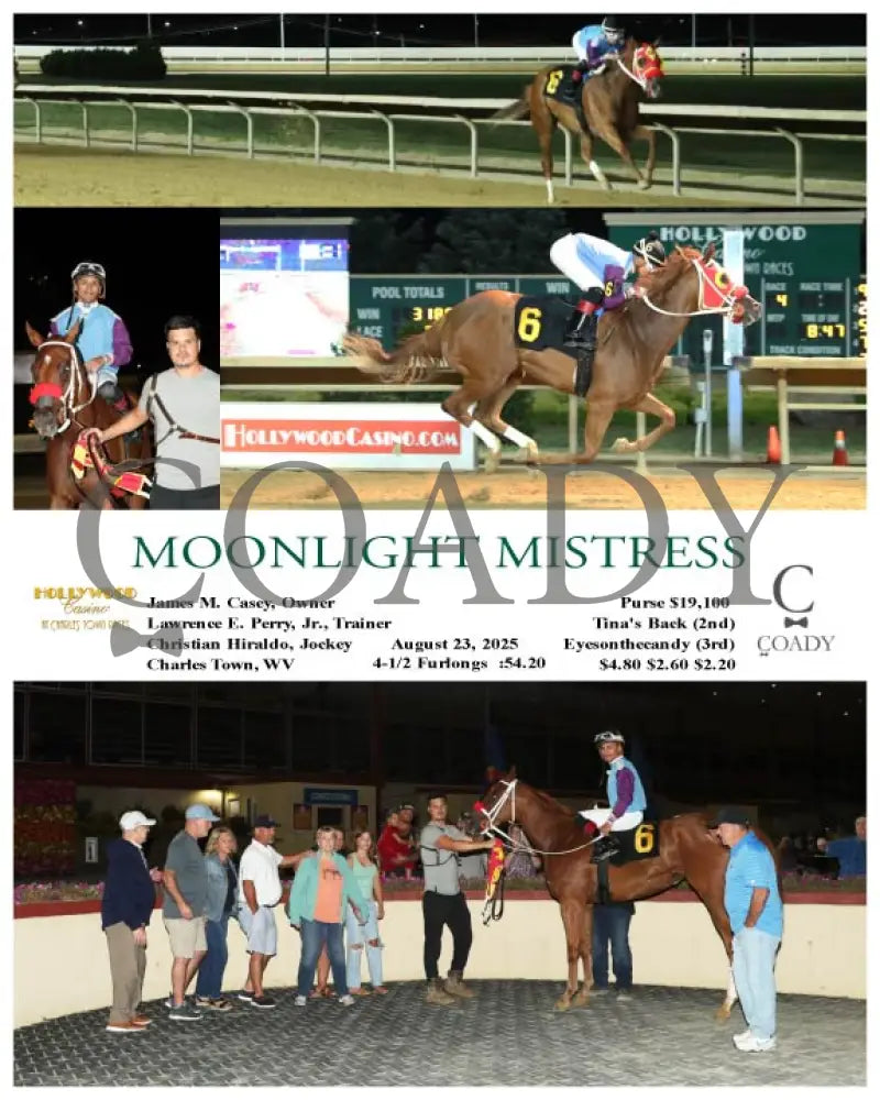MOONLIGHT MISTRESS - 08-23-25 - R04 - CT Hollywood Casino at Charles Town Races