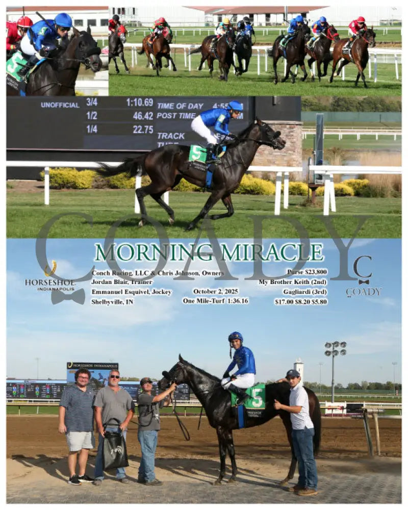 MORNING MIRACLE - 10-02-25 - R06 - IND Indiana Grand
