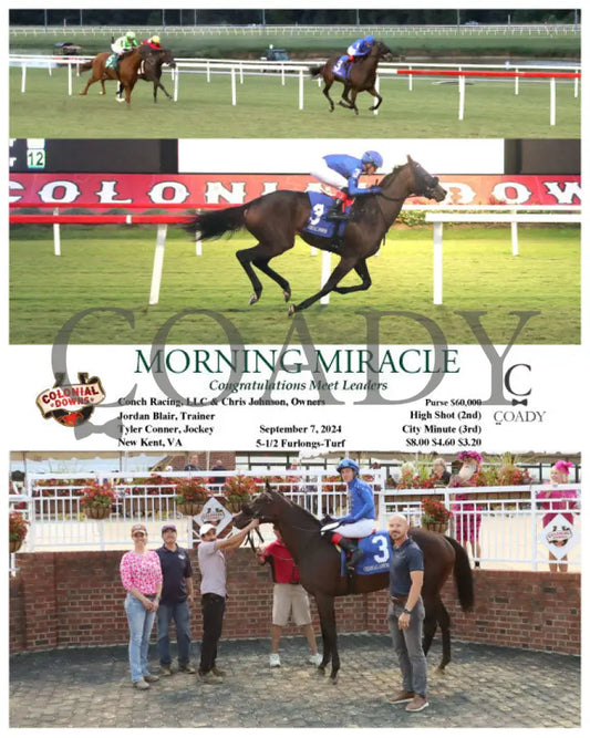 Morning Miracle - Congratulations Meet Leaders 09-07-24 R11 Cnl Colonial Downs