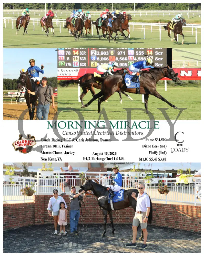 MORNING MIRACLE - Consolidated Electrical Distributors - 08-15-25 - R06 - CNL Colonial Downs