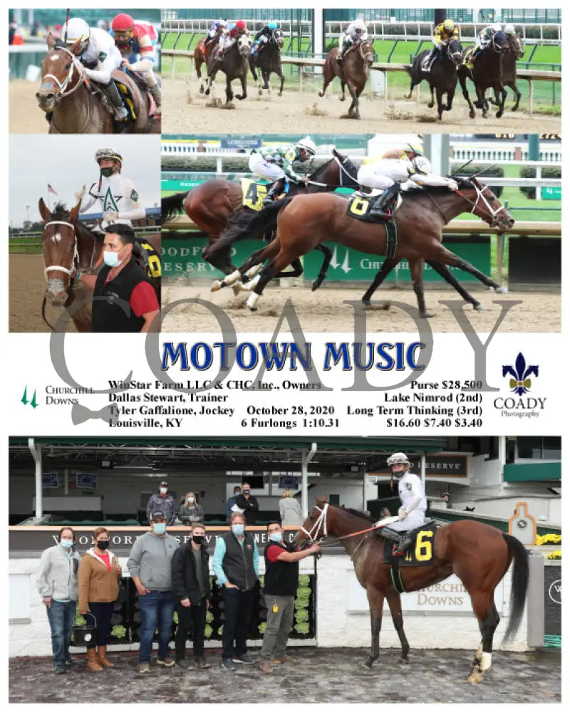 Motown Music - 10-28-20 R08 Cd Churchill Downs