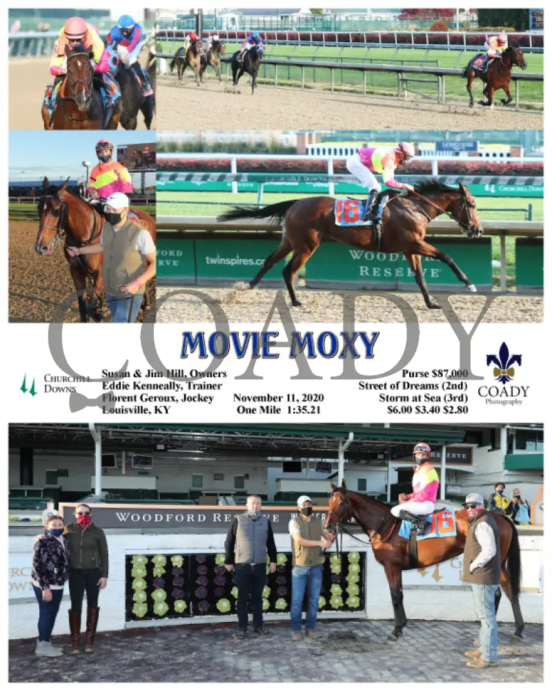 Movie Moxy - 11-11-20 R08 Cd Churchill Downs