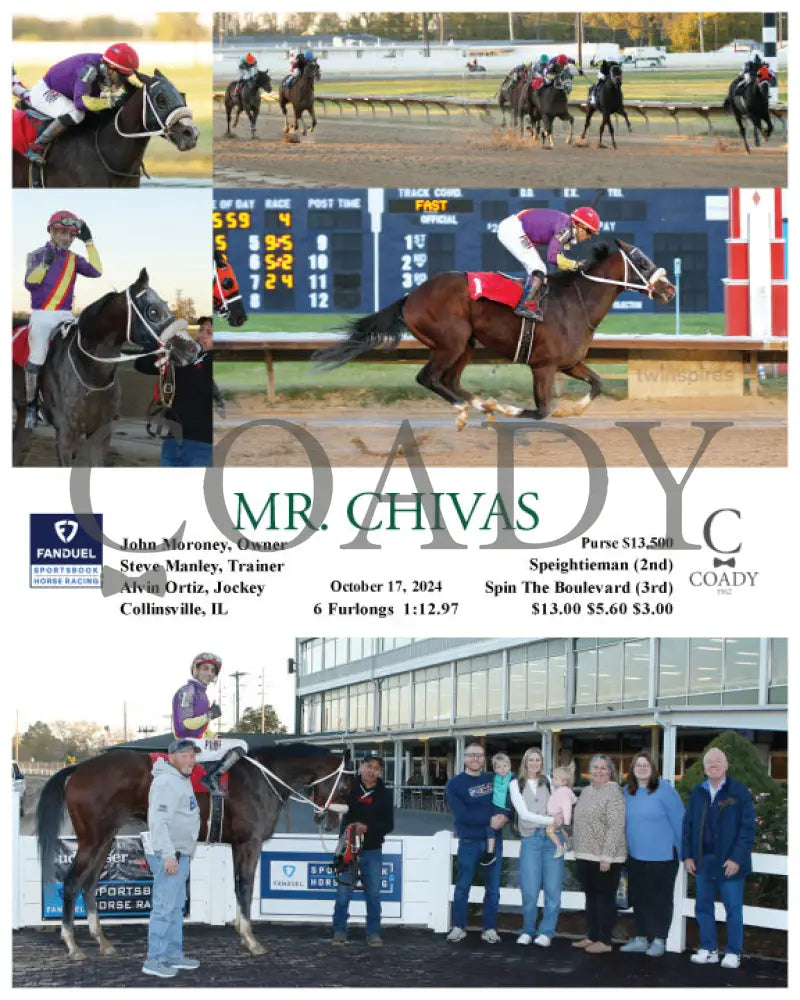 Mr. Chivas - 10-17-24 R04 Fan Fanduel Sportsbook Horse Racing