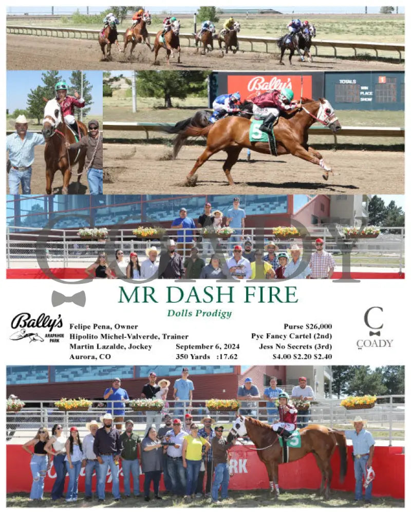 Mr Dash Fire - Dolls Prodigy 09-06-24 R04 Arp Arapahoe Park