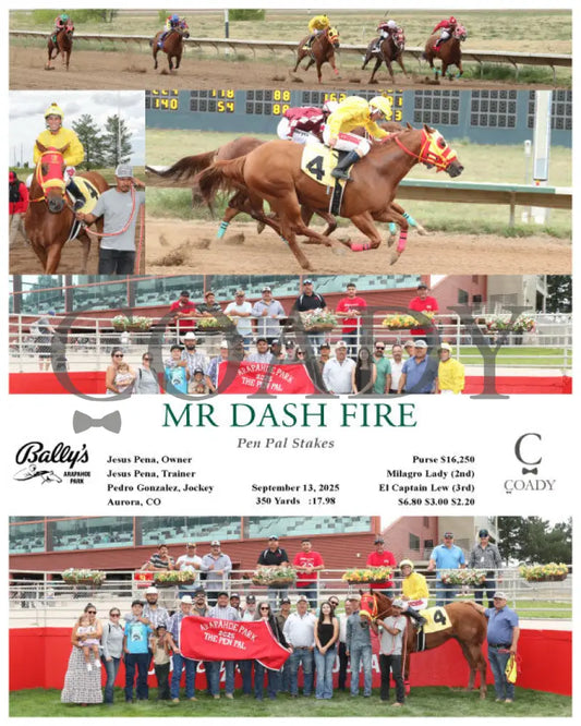 MR DASH FIRE - Pen Pal Stakes - 09-13-25 - R06 - ARP - Coady Media - Kurtis Coady Photography