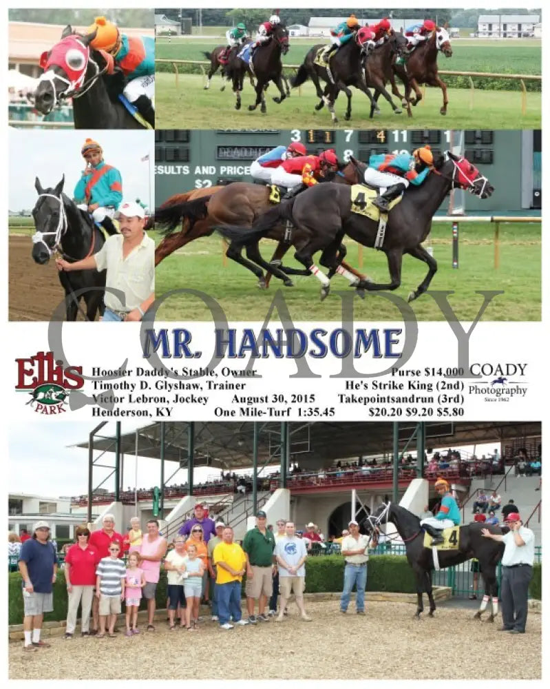 Mr. Handsome - 083015 Race 03 Elp Ellis Park
