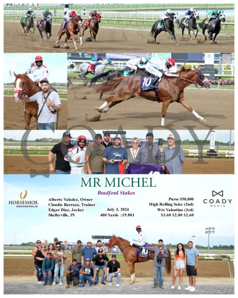 Mr Michel - Bradford Stakes 07-03-24 R09 Ind Indiana Grand