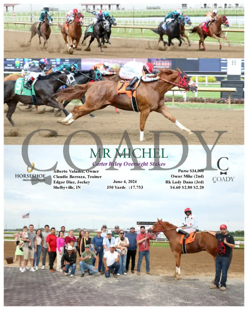 Mr Michel - Carter Riley Overnight Stakes 06-04-24 R09 Ind Indiana Grand