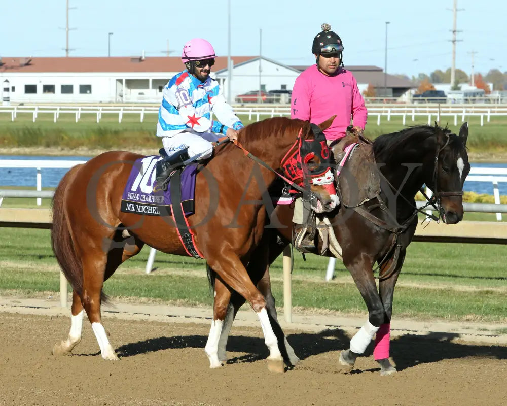 Mr Michel - Indiana Championship 10-26-24 R10 Horseshoe Post Parade 01 Devin Hall Grand