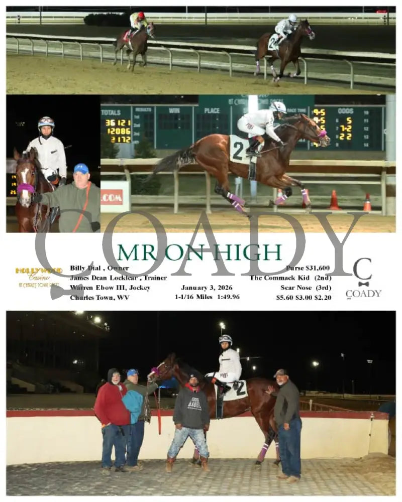 MR ON HIGH - 01-03-26 - R04 - CT Hollywood Casino at Charles Town Races