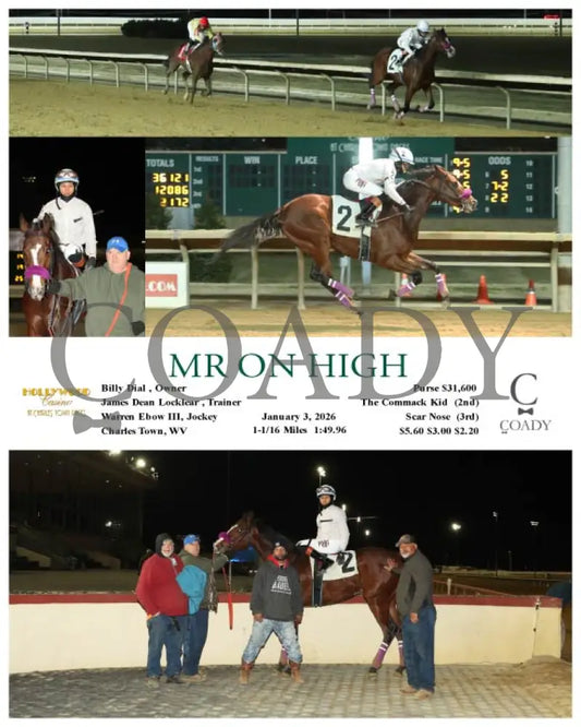 MR ON HIGH - 01-03-26 - R04 - CT Hollywood Casino at Charles Town Races